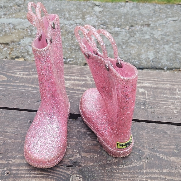 Western Chief Other - Western Chief Pink Glitter Kids Rain Boots